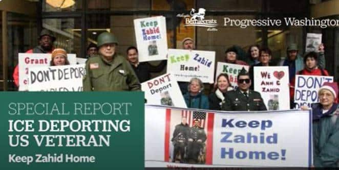 STOP Discrimination – Naturalize Zahid, an Honorable, Disabled American Veteran